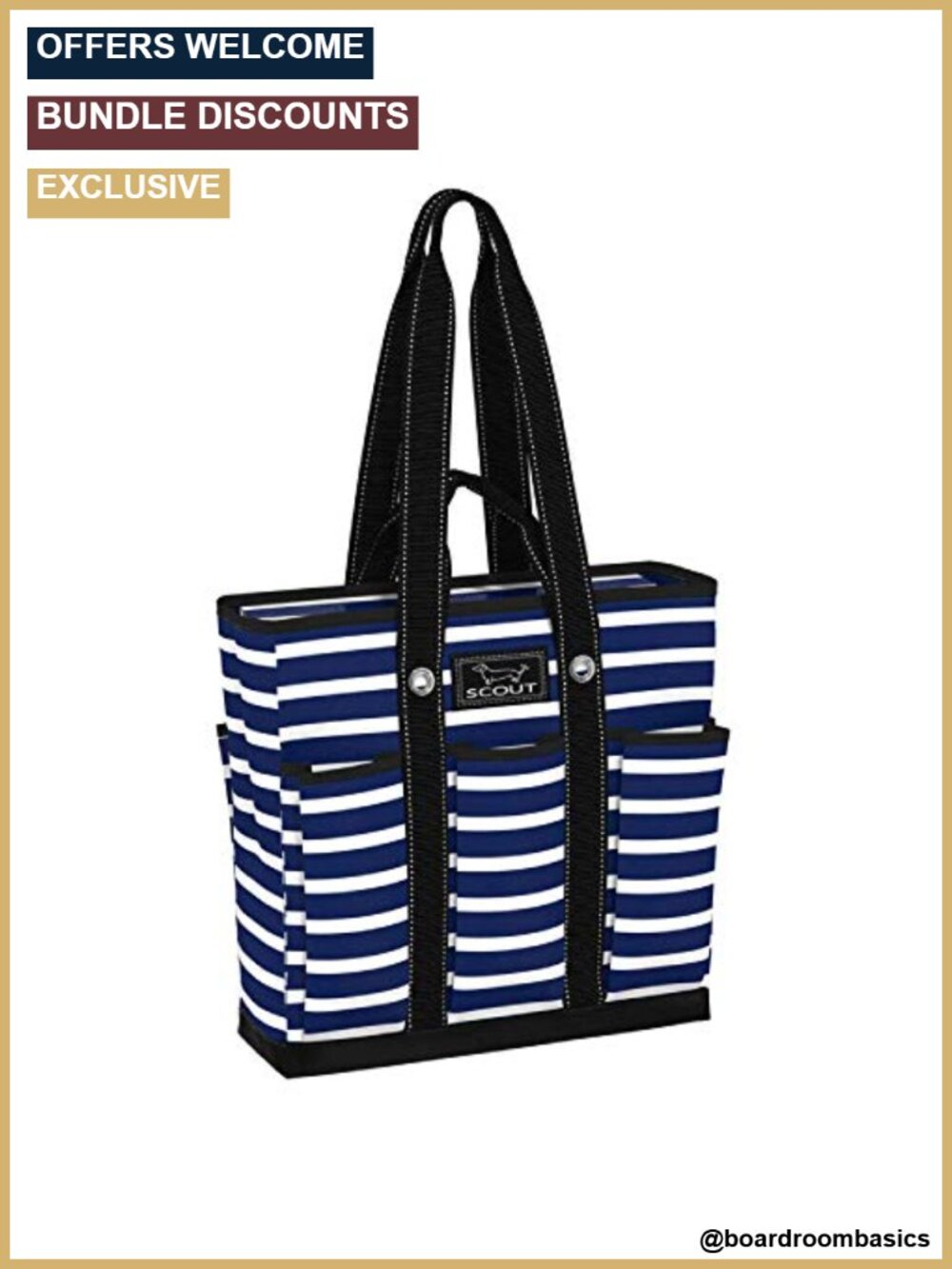Scout Rocket Pocket Utility Tote - Water Resistant Travel Tote with 7 Pockets